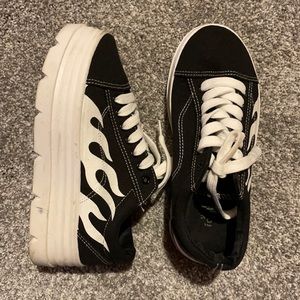 Platform flame shoes